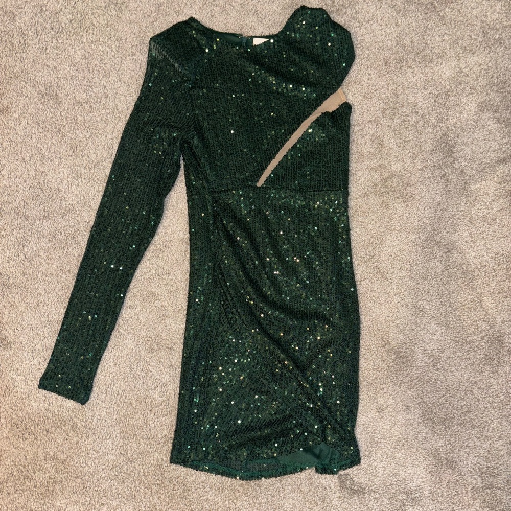 Green Sequin Dress